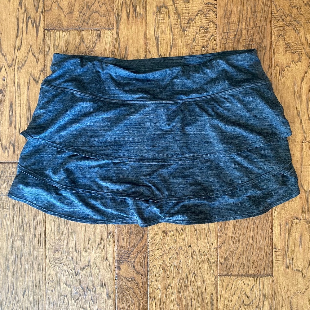ATHLETA STRIPE SWAGGER SKORT, Grey, Size 1X